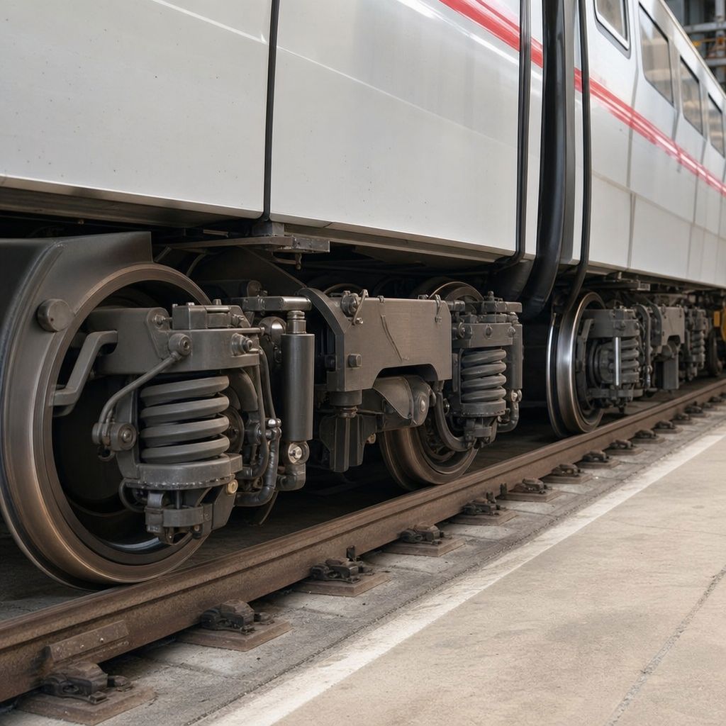 Jakobs-Drehgestell Ein Bild zum Thema Jakobs-Drehgestell im Transport, Logistik, Mobilität Kontext