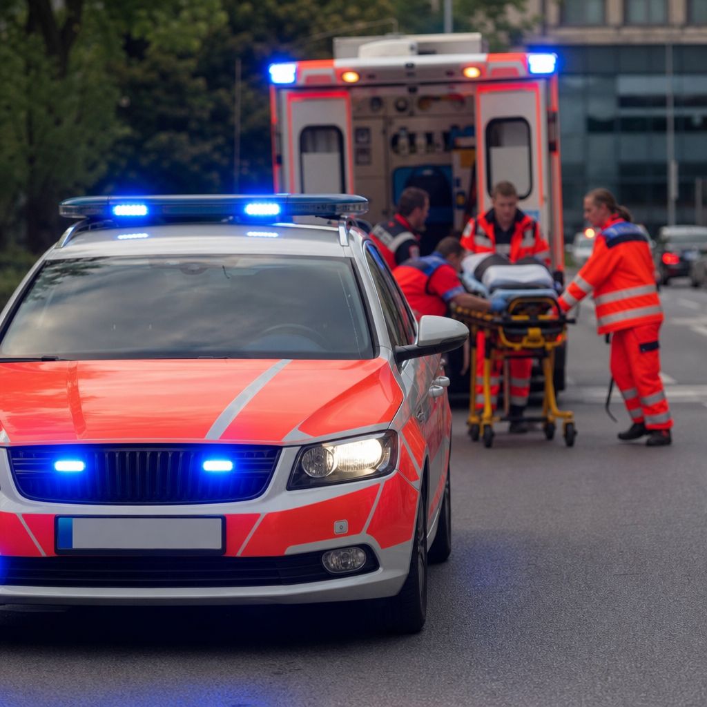 Notfall- und Rettungsverkehr Ein Bild zum Thema Notfall- und Rettungsverkehr im Transport, Logistik, Mobilität Kontext