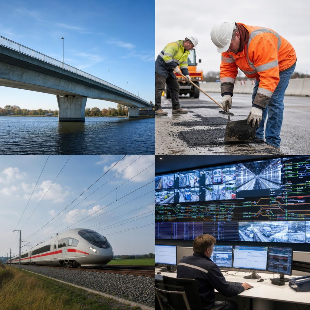 Resiliente Infrastruktur Ein Bild zum Thema Resiliente Infrastruktur im Transport, Logistik, Mobilität Kontext