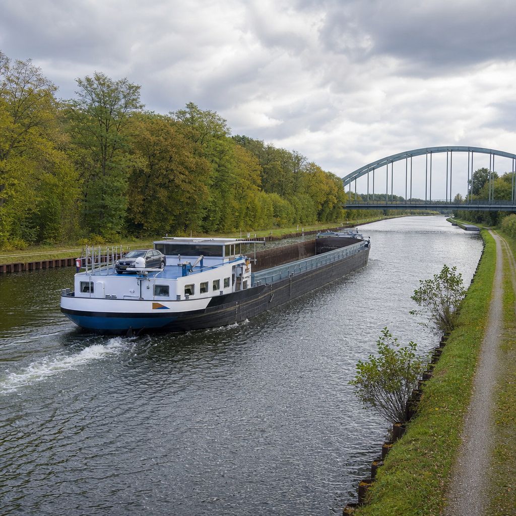 Rhein-Herne-Kanal Ein Bild zum Thema Rhein-Herne-Kanal im Transport, Logistik, Mobilität Kontext